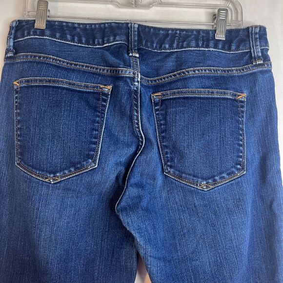 GAP Long & Lean Trouser Denim Blue Jeans Flare Size 30R - Picture 6 of 11